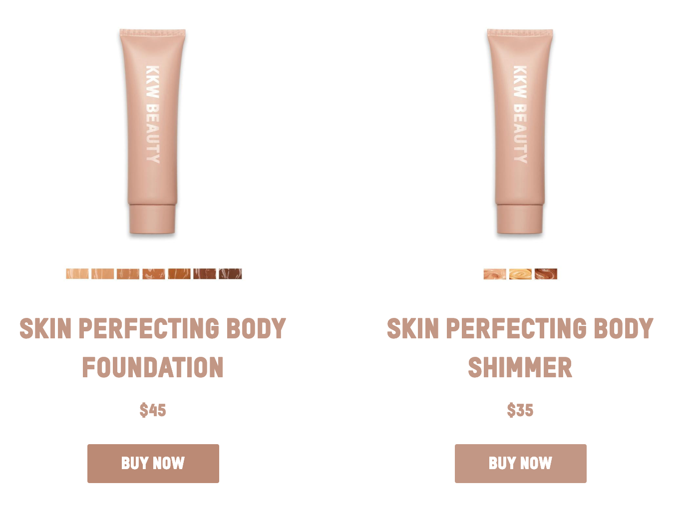 Kim Kardashian Covers Sunburn With KKW Body Foundation