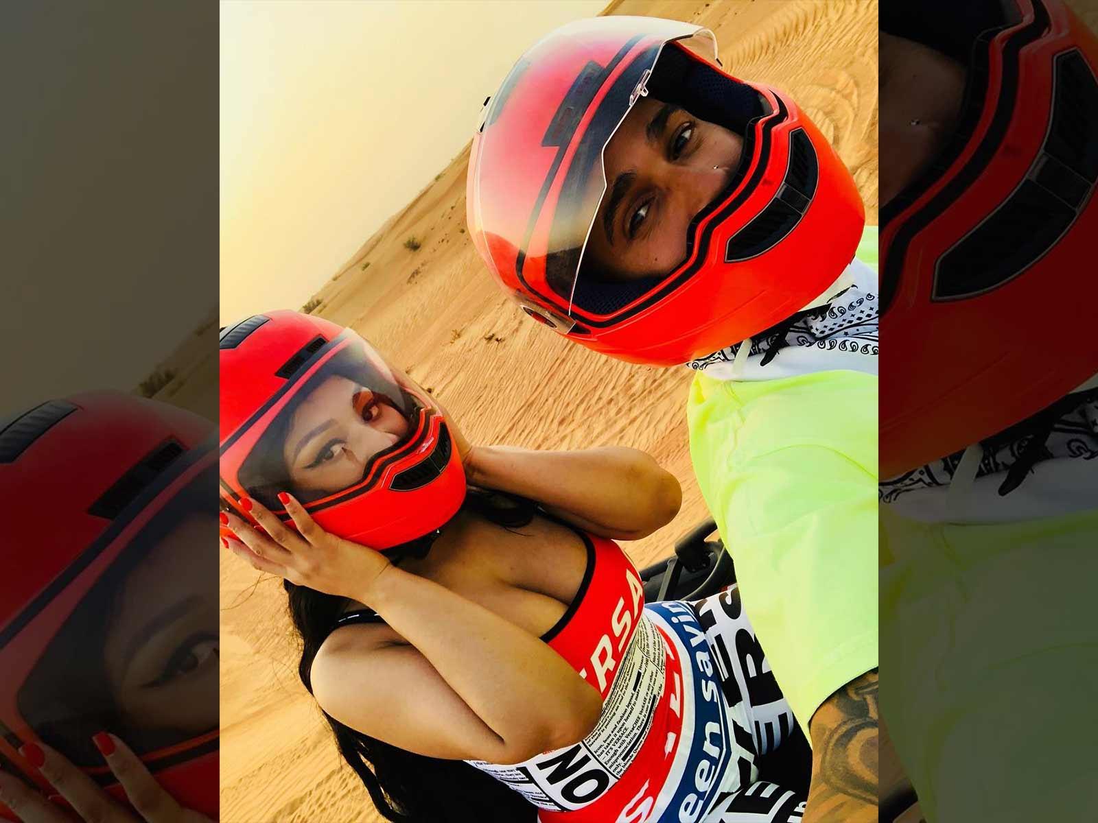 Nicki Minaj & ‘New Boy’ Lewis Hamilton Ride Around in Dubai Adding Fuel to Dating Rumors