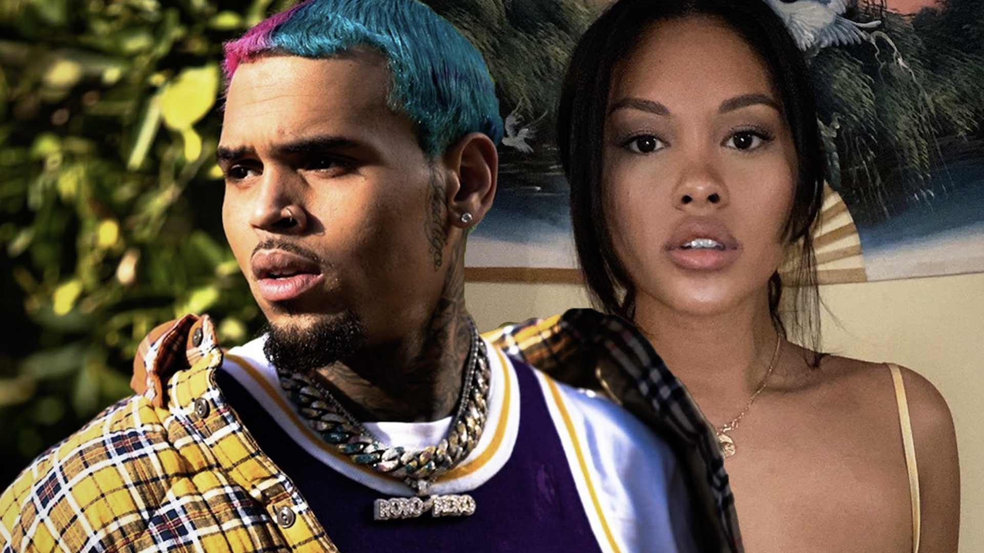 Chris Brown Reunites With Baby Mama Ammika Harris Three Months After Birth Of Son