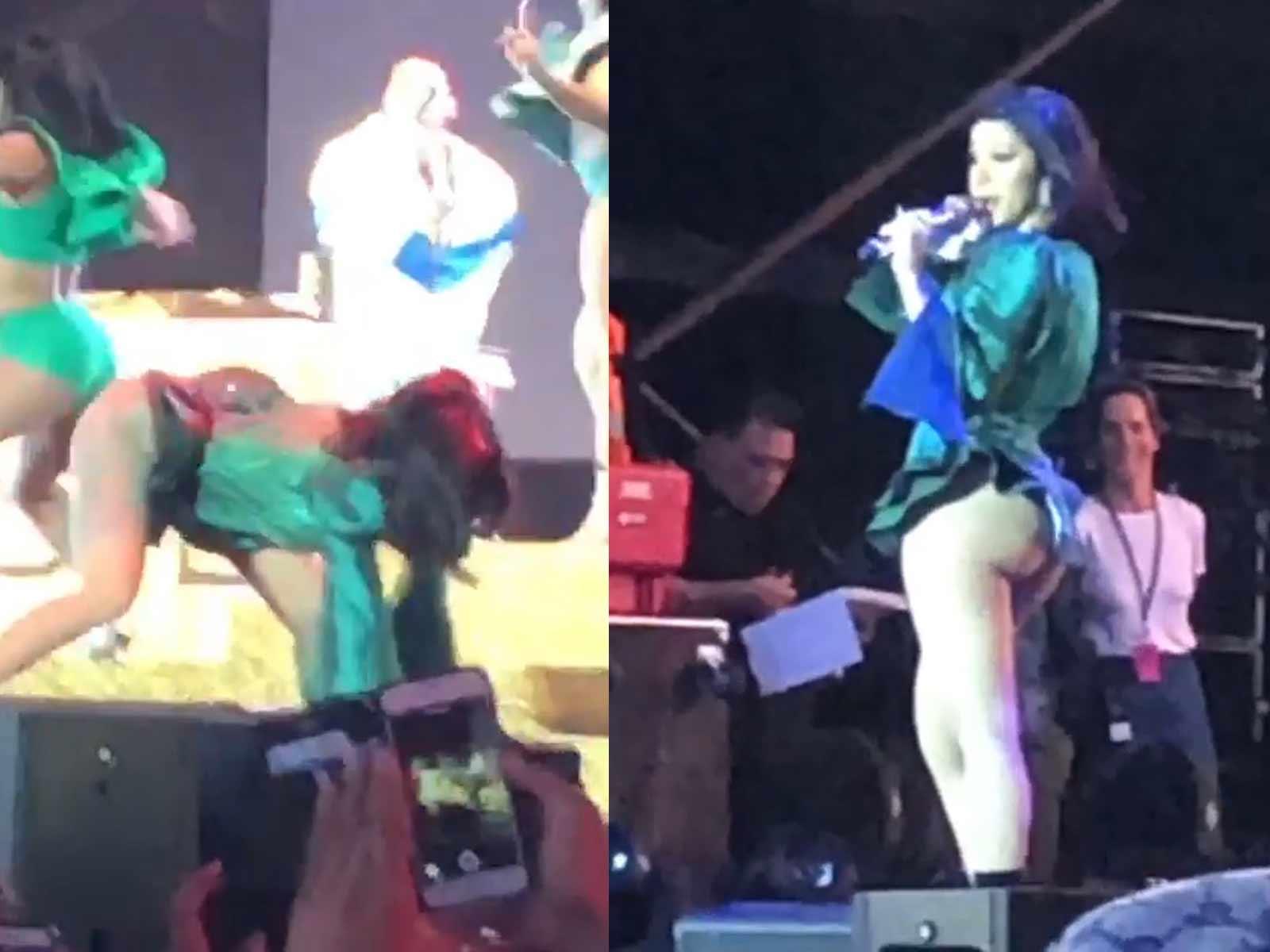 Cardi B Stops Her Show to ‘Take This Wedgie Out My A**’