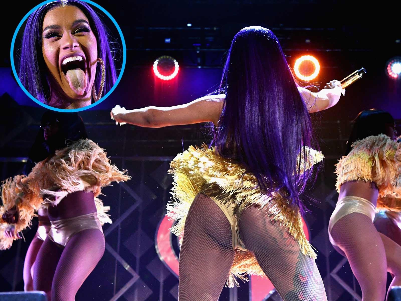 Cardi B Sleighs With Booty on Display During Annual Jingle Ball Concert