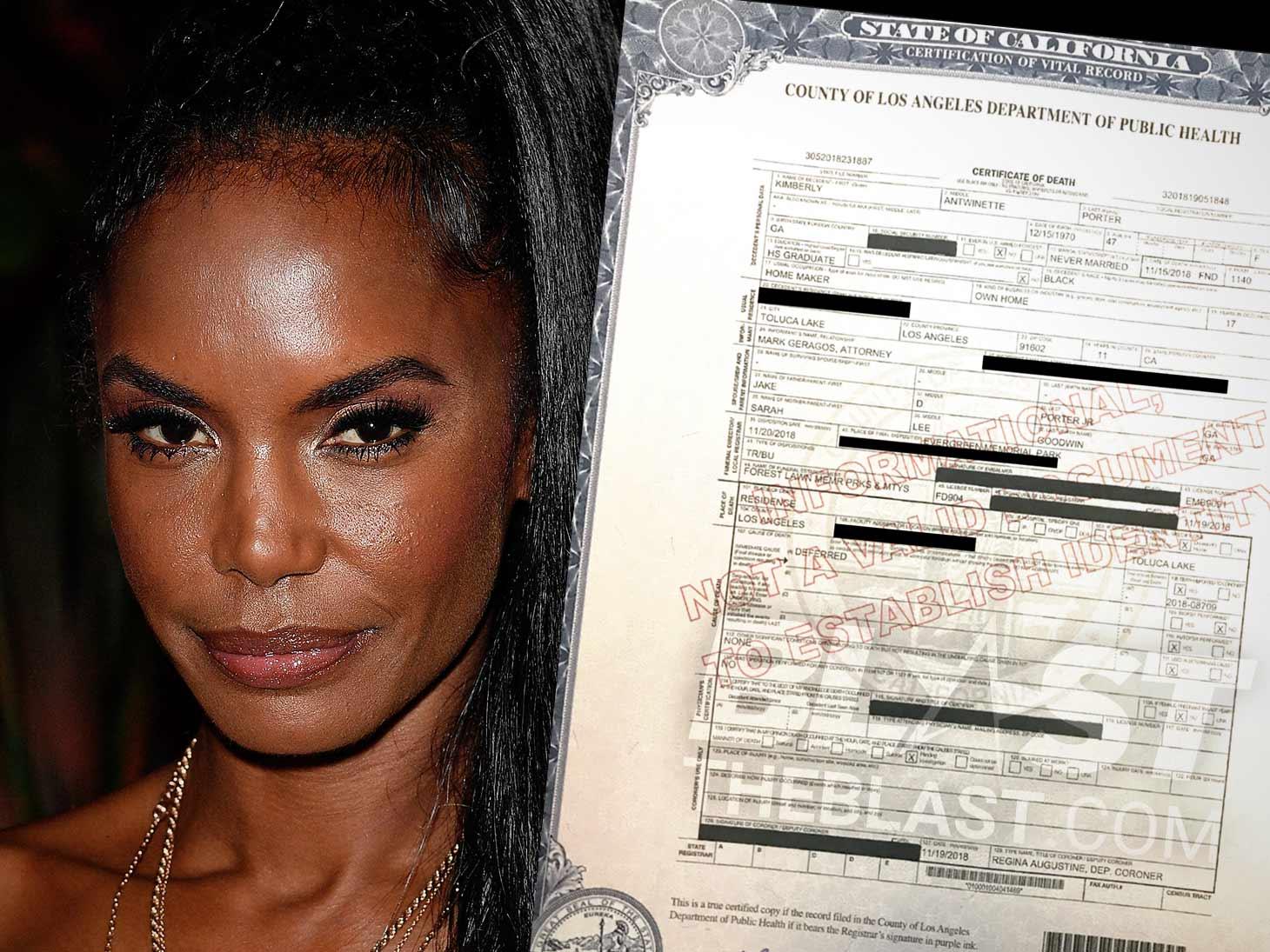 Kim Porter Death Certificate: Cause of Death 'Deferred' - The Blast