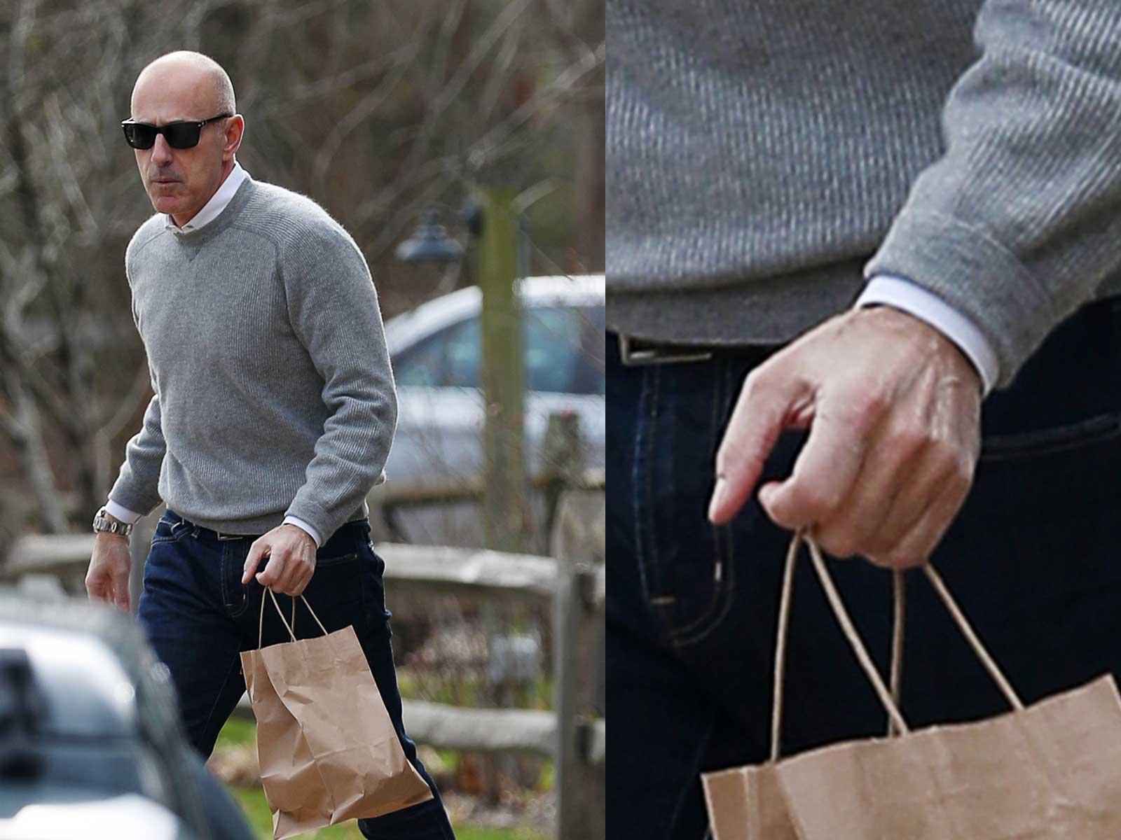 Matt Lauer Carrying a Little Baggage After Ditching Wedding Ring