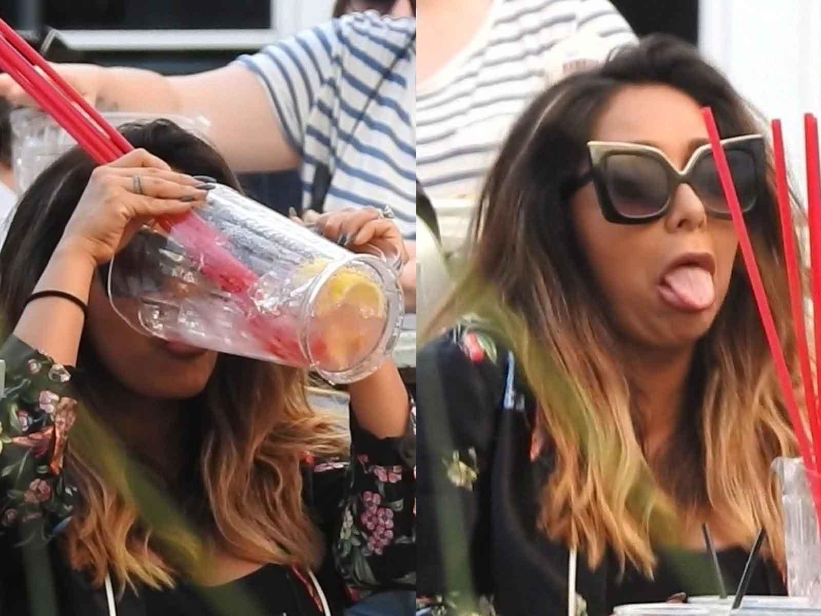 Snooki Is Back!!! Downs Gigantic Drink During ‘Jersey Shore’ Outing