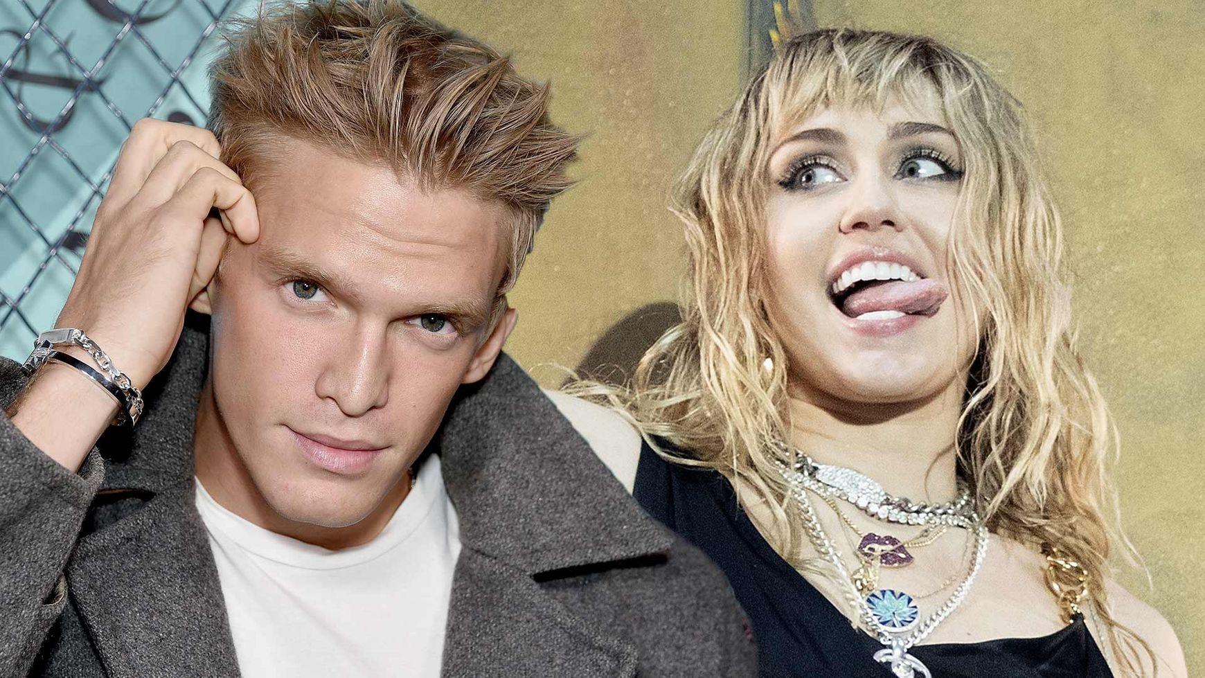 Miley Cyrus Poses Braless With Cody Simpson After Gifting Him Vintage Birthday Present