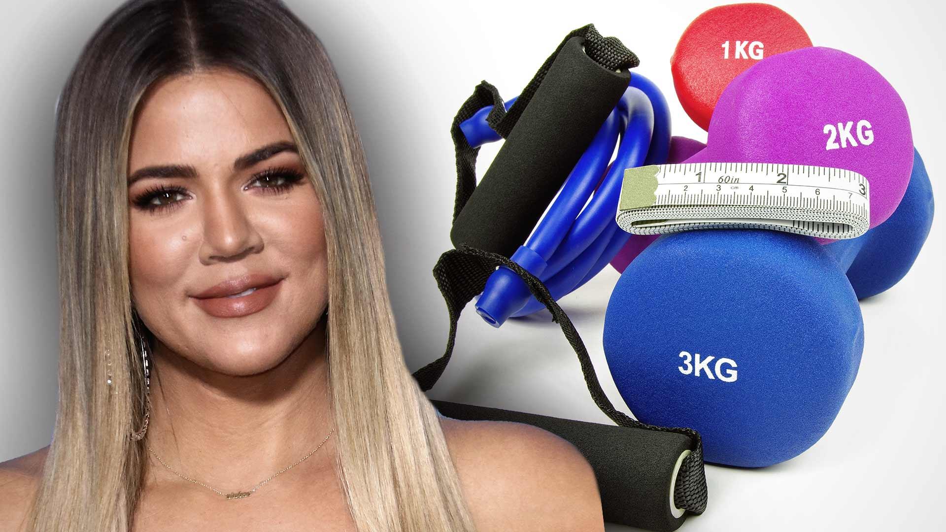 Khloé Kardashian Taking Her Workout Routine to the Bank With Exercise