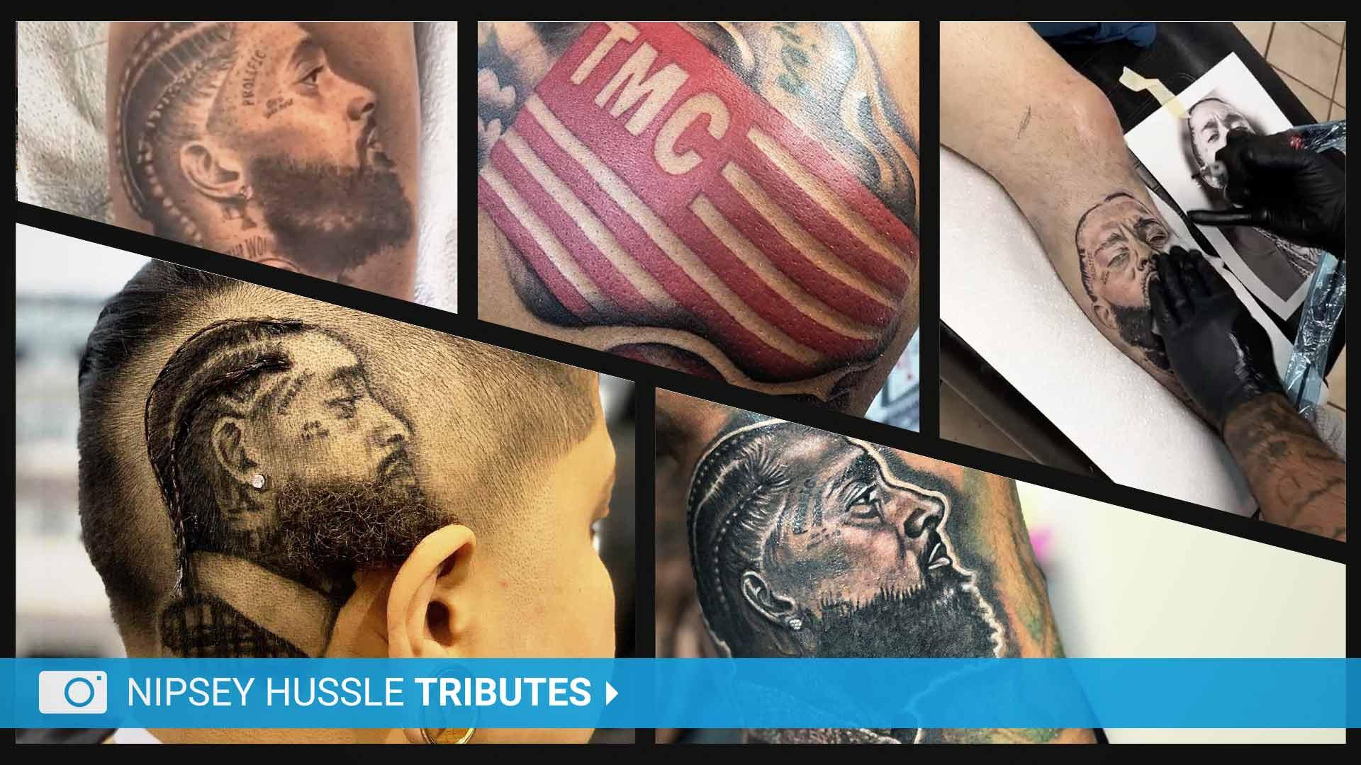 Nipsey Hussle Fans Get Tattoos & Haircuts to Honor Slain Rapper