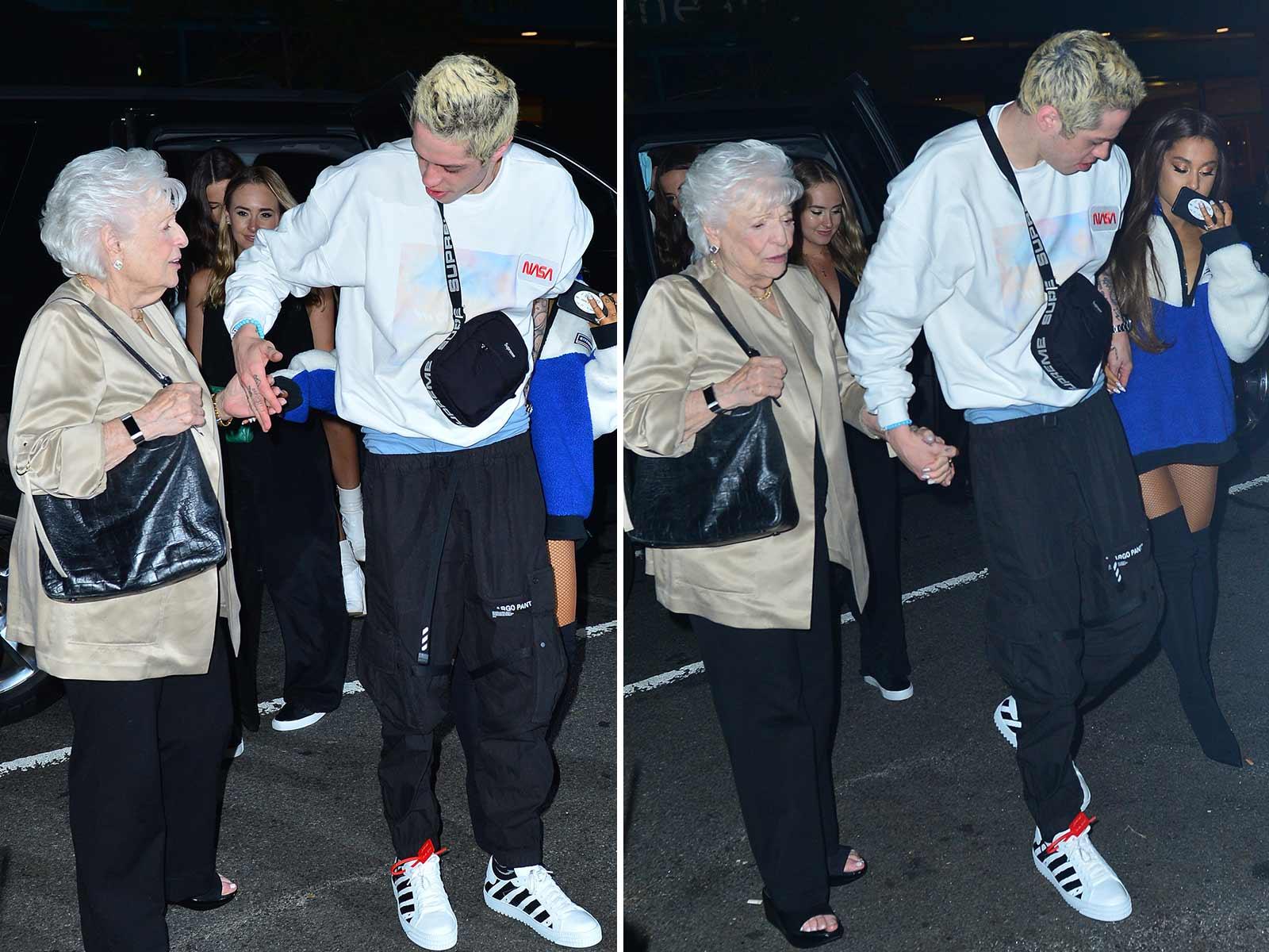 Pete Davidson Scores Major Points With Ariana Grande Holding Hands With Her Grandma