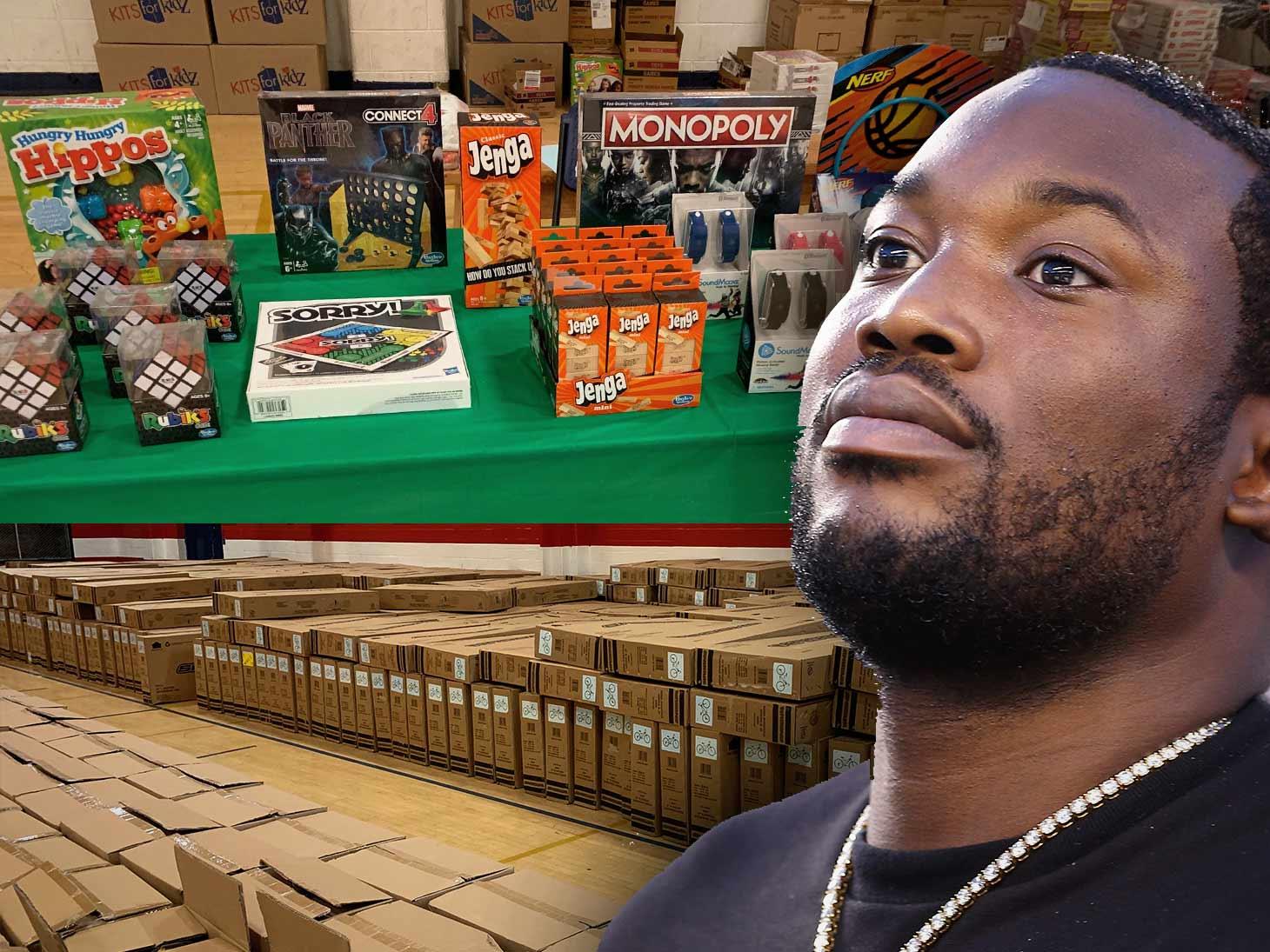 Meek Mill Gifts Kid a Second Xbox After First Gets Stolen Following Toy Giveaway