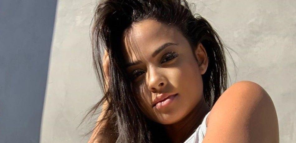 Christina Milian Shows Off Stunning Body In Peach Gym Shorts On L.A