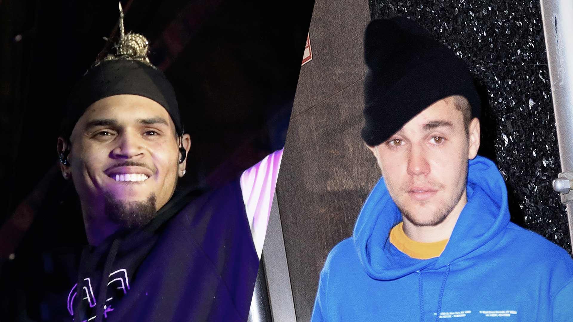 Chris Brown Thanks Justin Bieber for Support While Singer Gets Torched By Fans