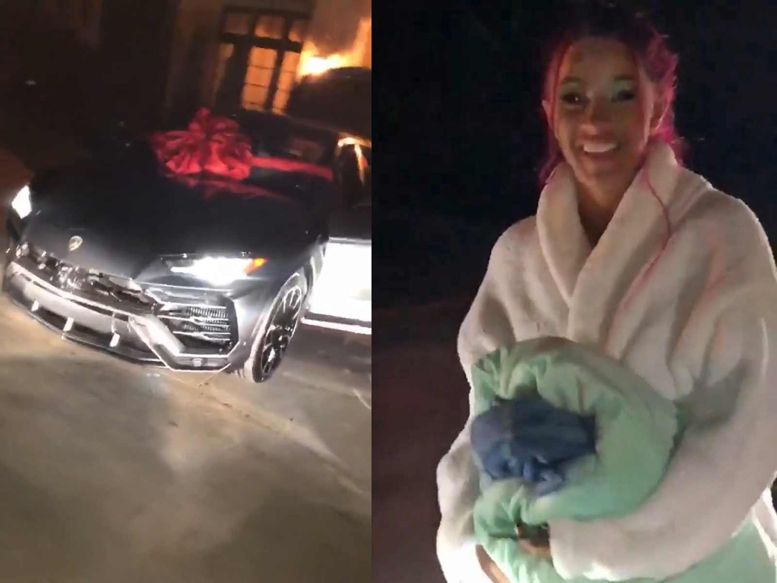 Cardi B Shows Off the Inside of Her Fancy Smooth Urus