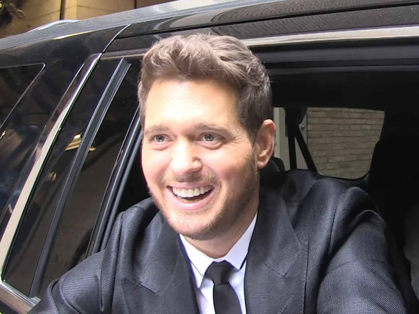 Michael Bublé Spreads Holiday Cheer, Even When Covered In Baby Puke